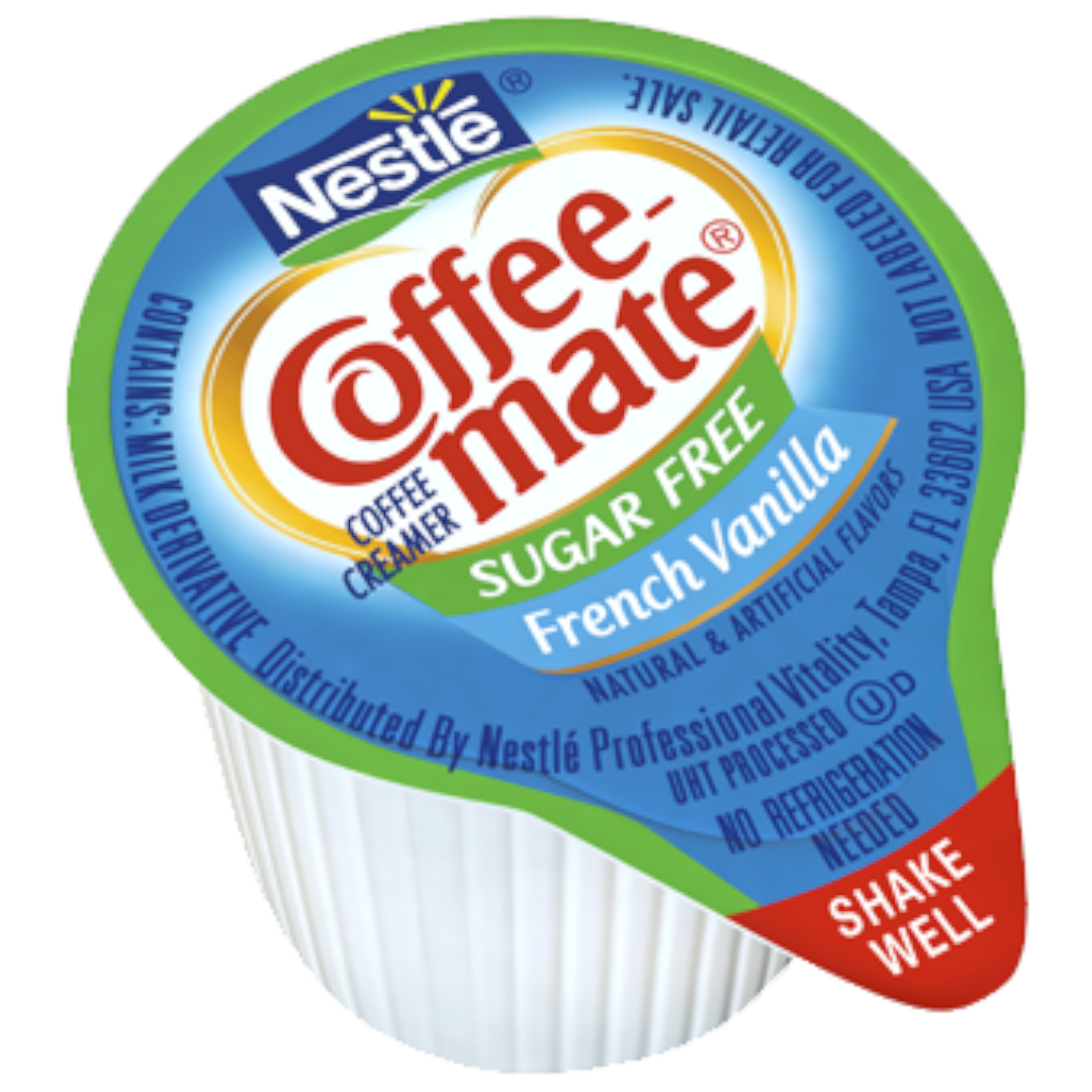 CoffeeMate Sugar Free French Vanilla Liquid Creamer Singles 0.375fl