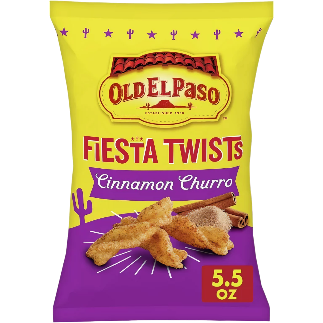 Old El Paso Fiesta Twists Cinnamon Churro Flavour - 5.5oz (155g)