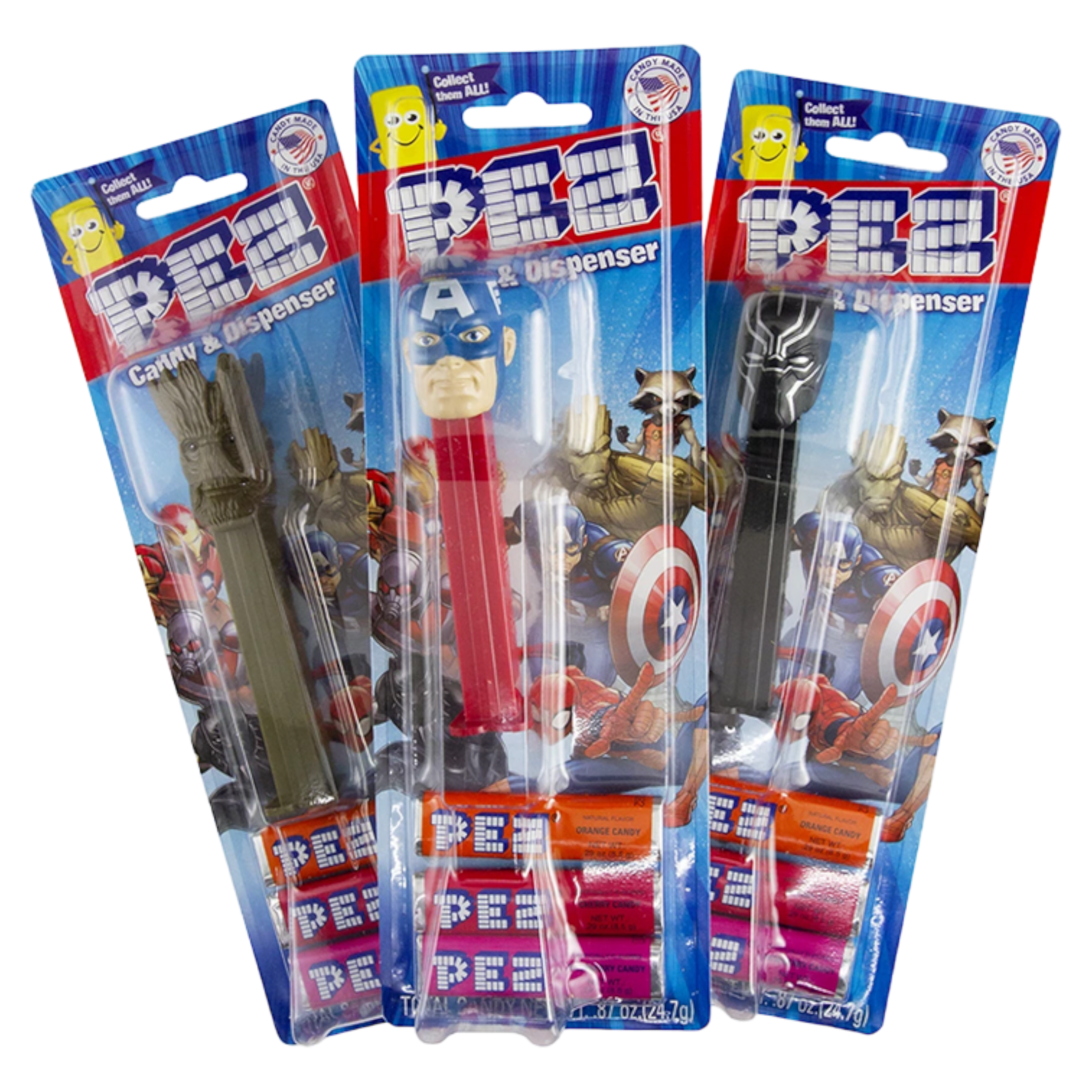 Pez Marvel Blister Pack - 0.87oz (24.7g)