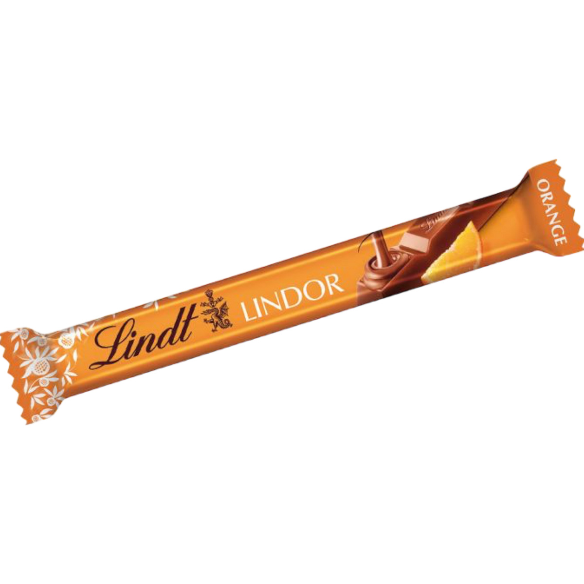 Lindt Lindor Orange Milk Chocolate Treat Bar 134oz 38g Poppin Candy 2432