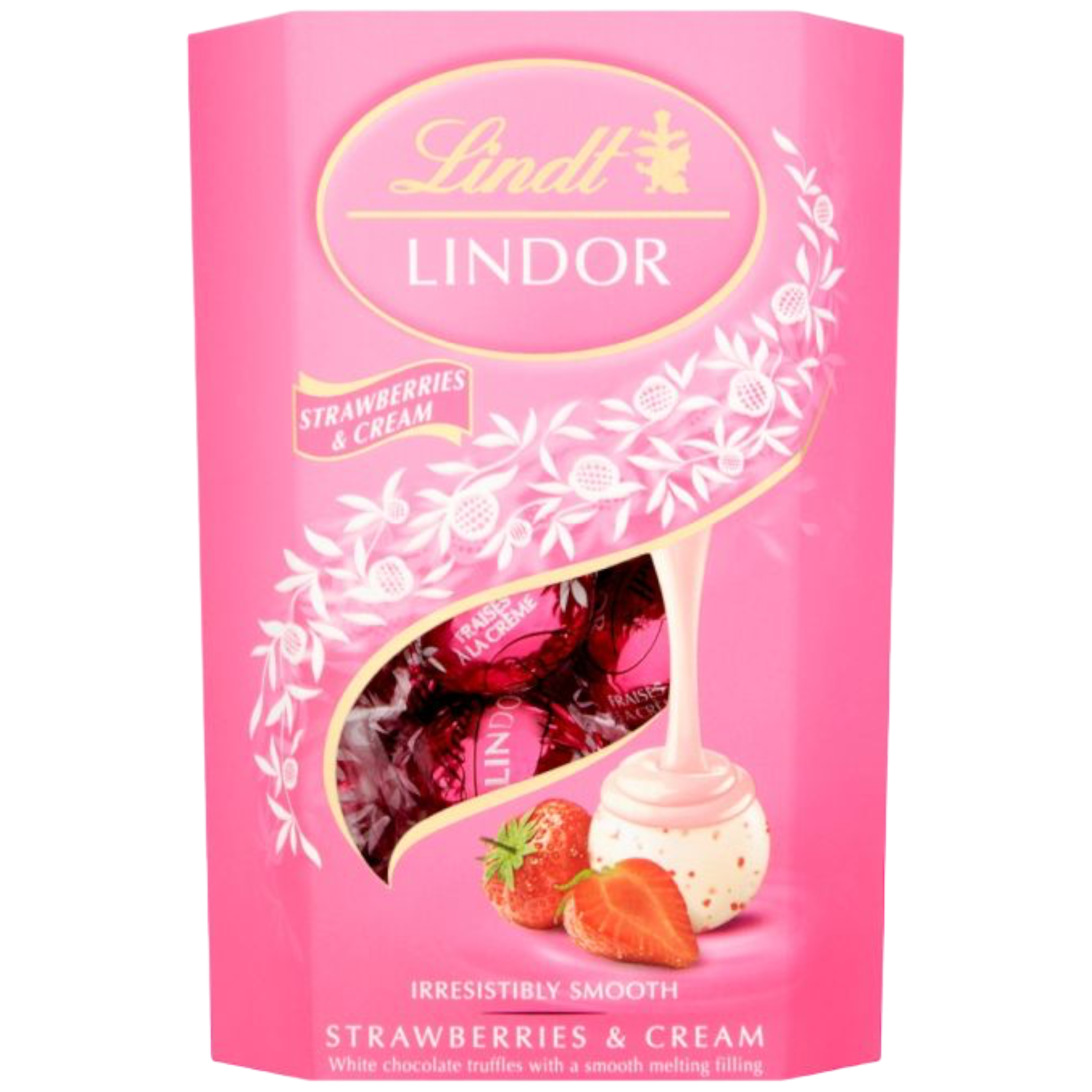 Lindt Lindor Strawberries & Cream Chocolate Truffles - 7.05oz (200g)