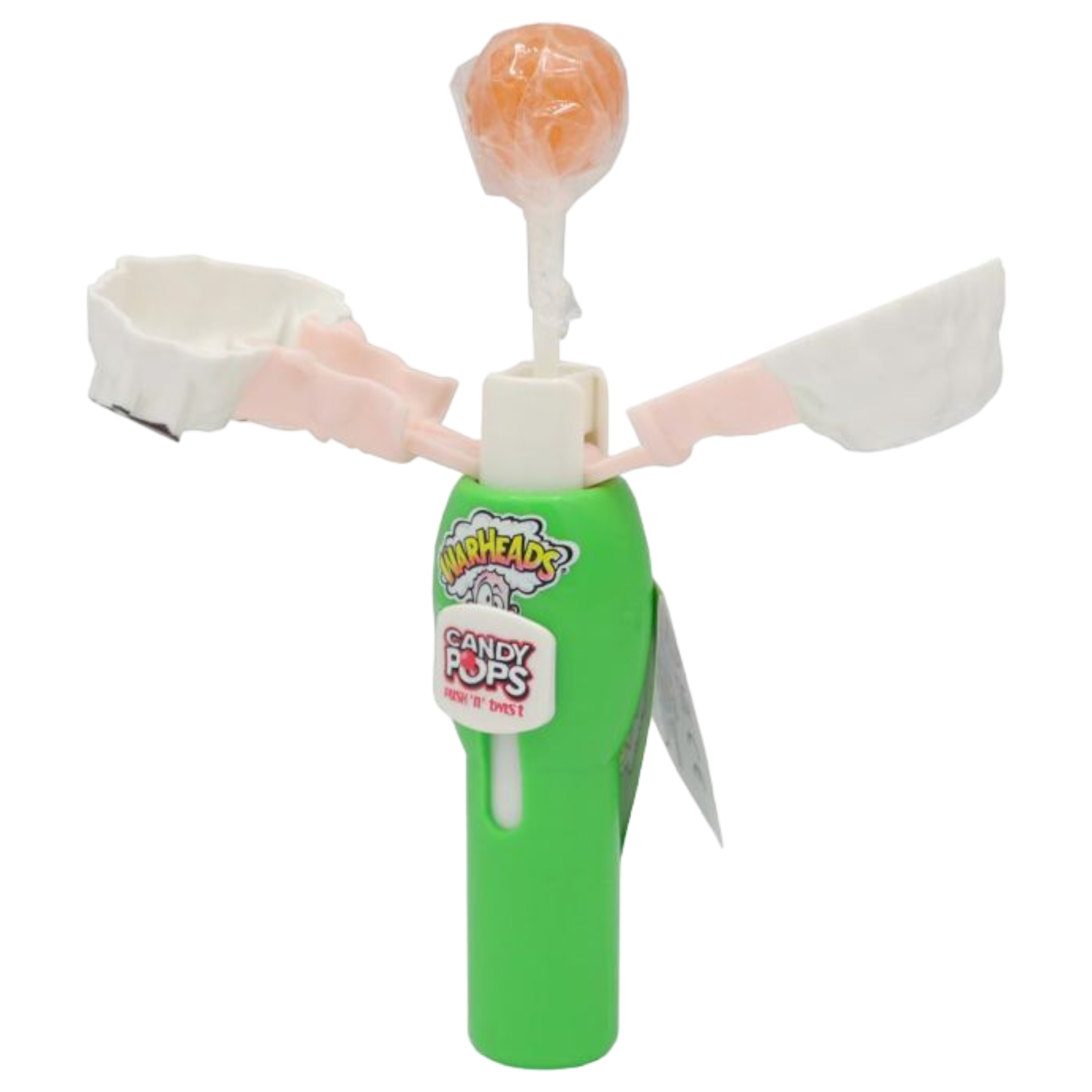 Warheads Candy Pop Push N Twist Lollipop (SINGLE) - 0.31oz (8g)
