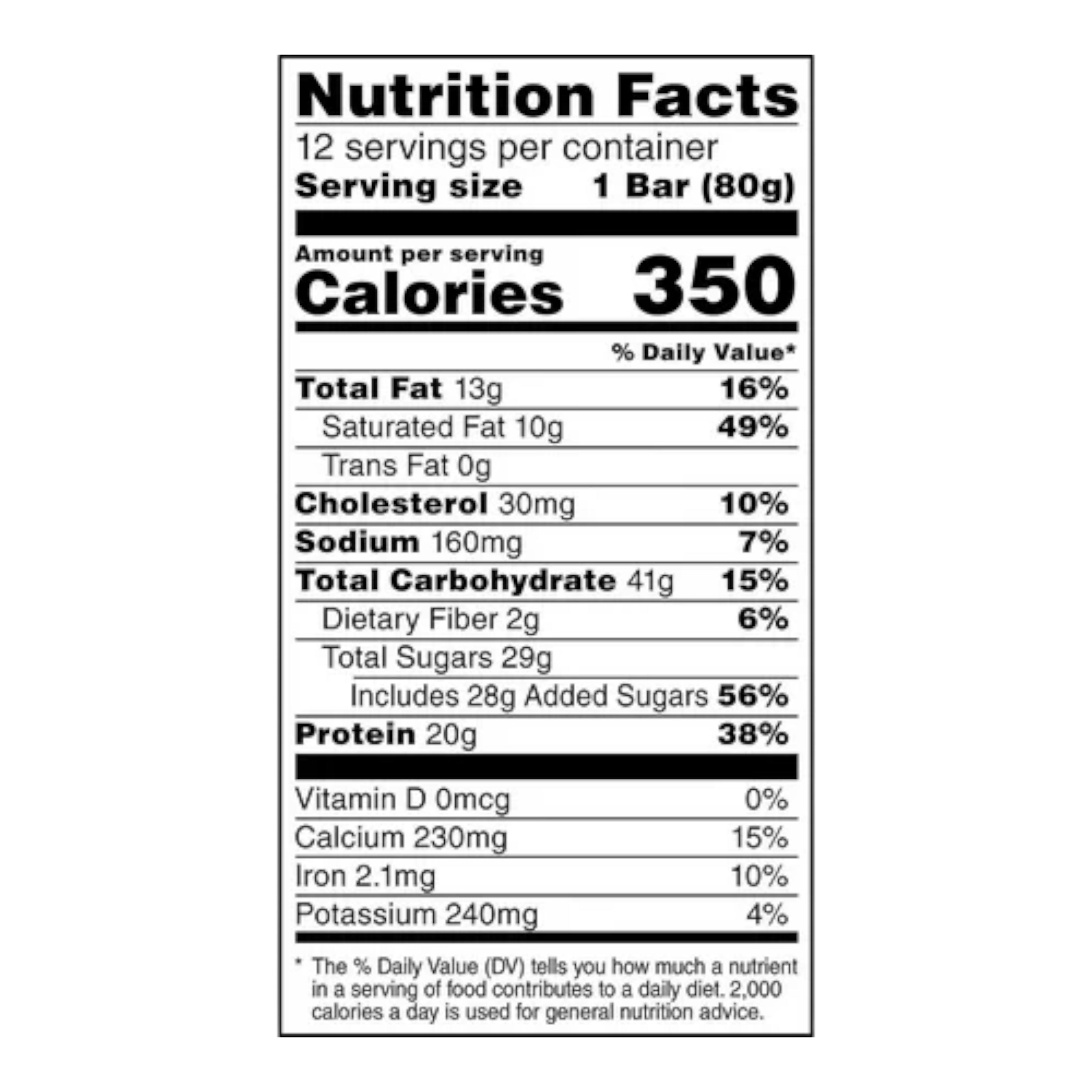 Gatorade Recover Protein Bar Chocolate Chip - 2.8oz (80g)
