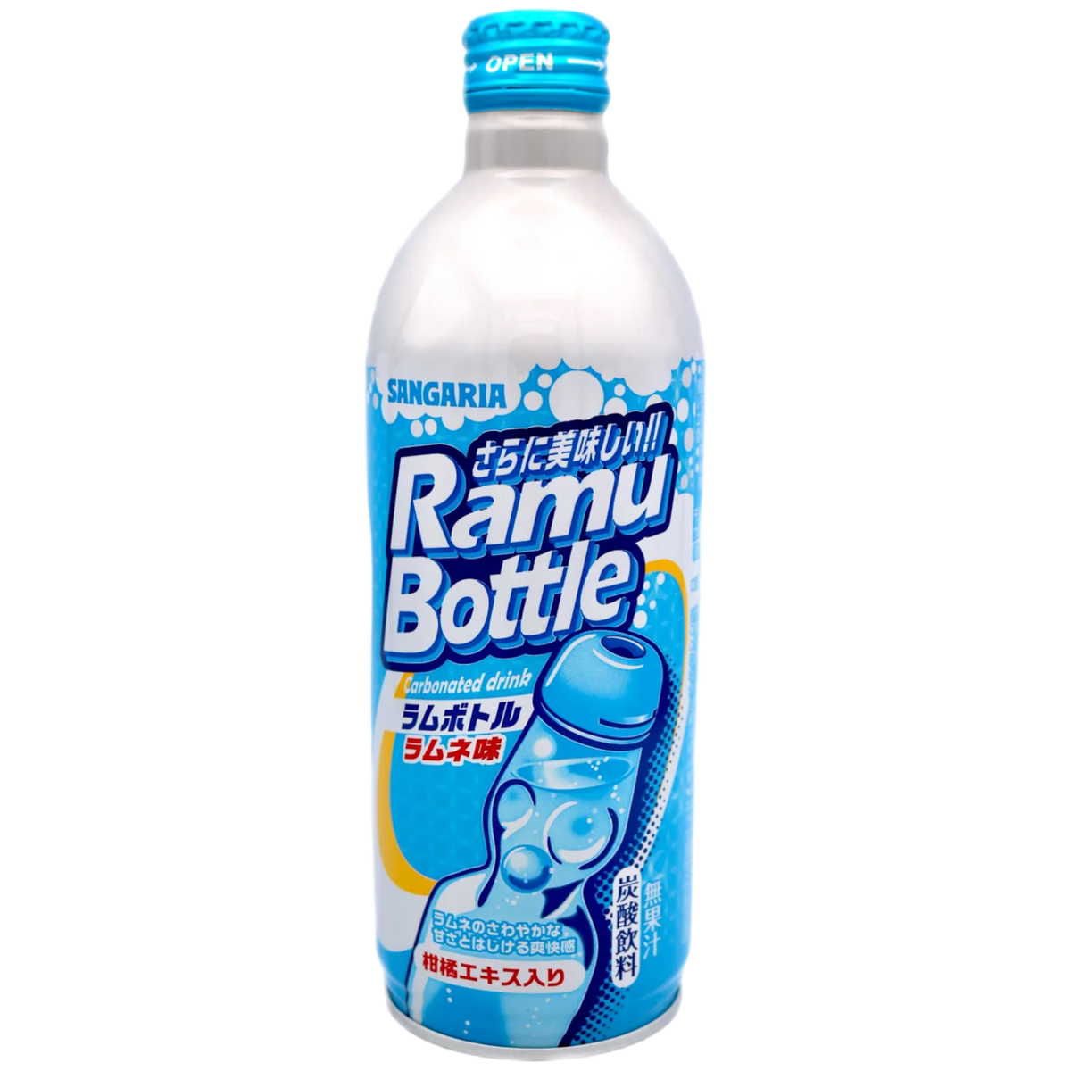 Sangaria Ramu Bottle Ramune Soda - 16.9fl.oz (500ml) | Poppin Candy