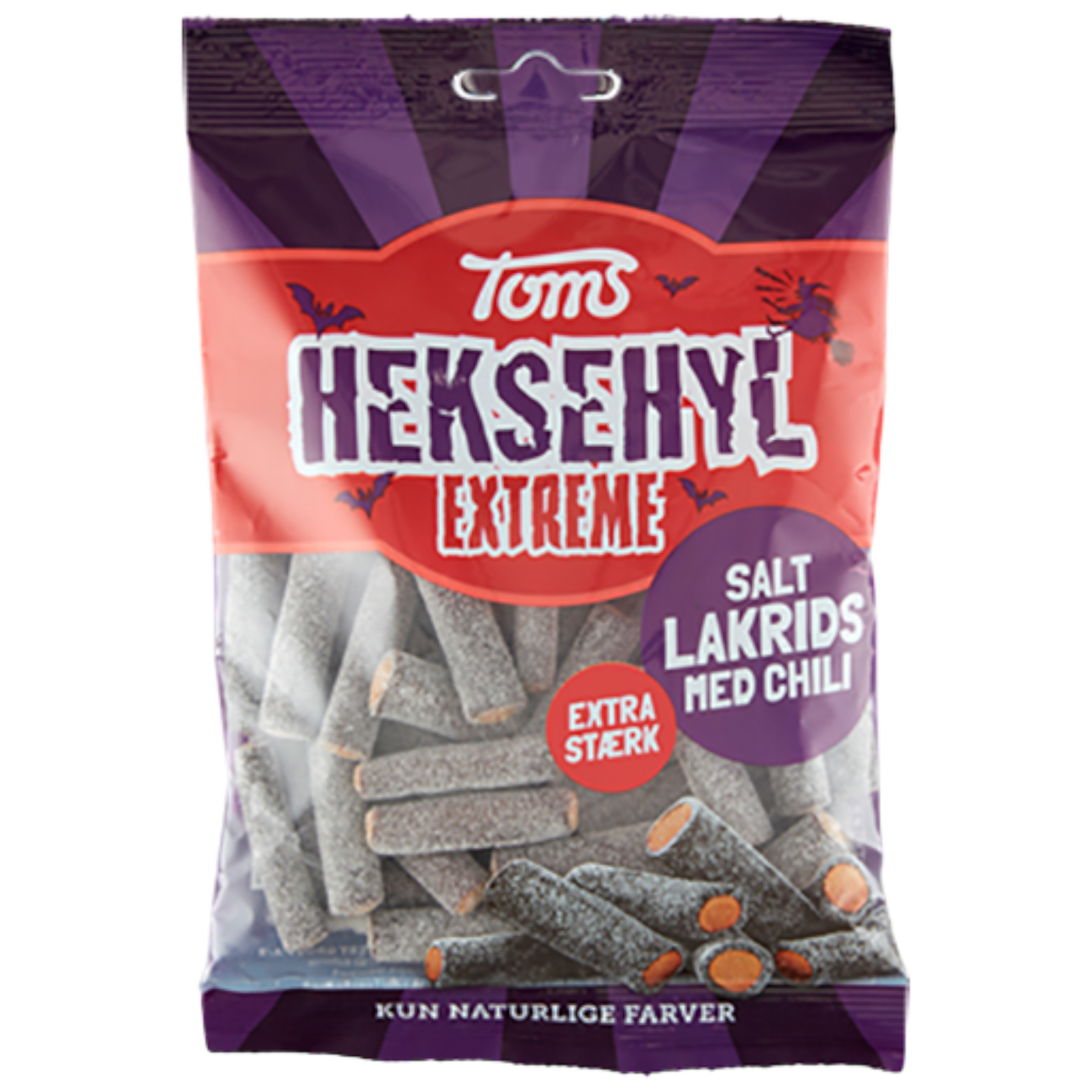 Toms Heksehyl Extreme – EXTRA salty liquorice sticks (Denmark) - 4.58oz (130g)