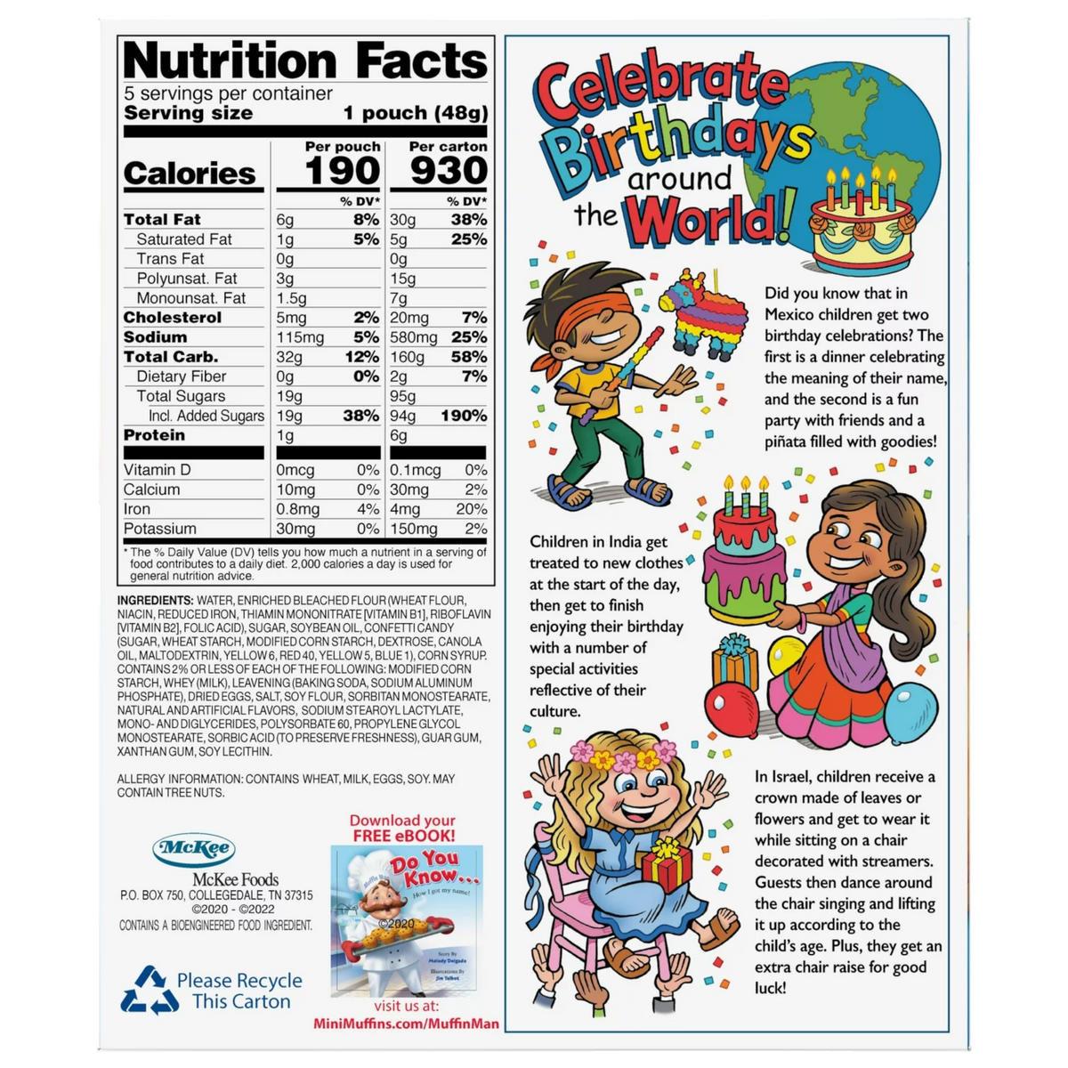 Little Debbie Mini Muffins (Birthday Cake) Poppin Candy