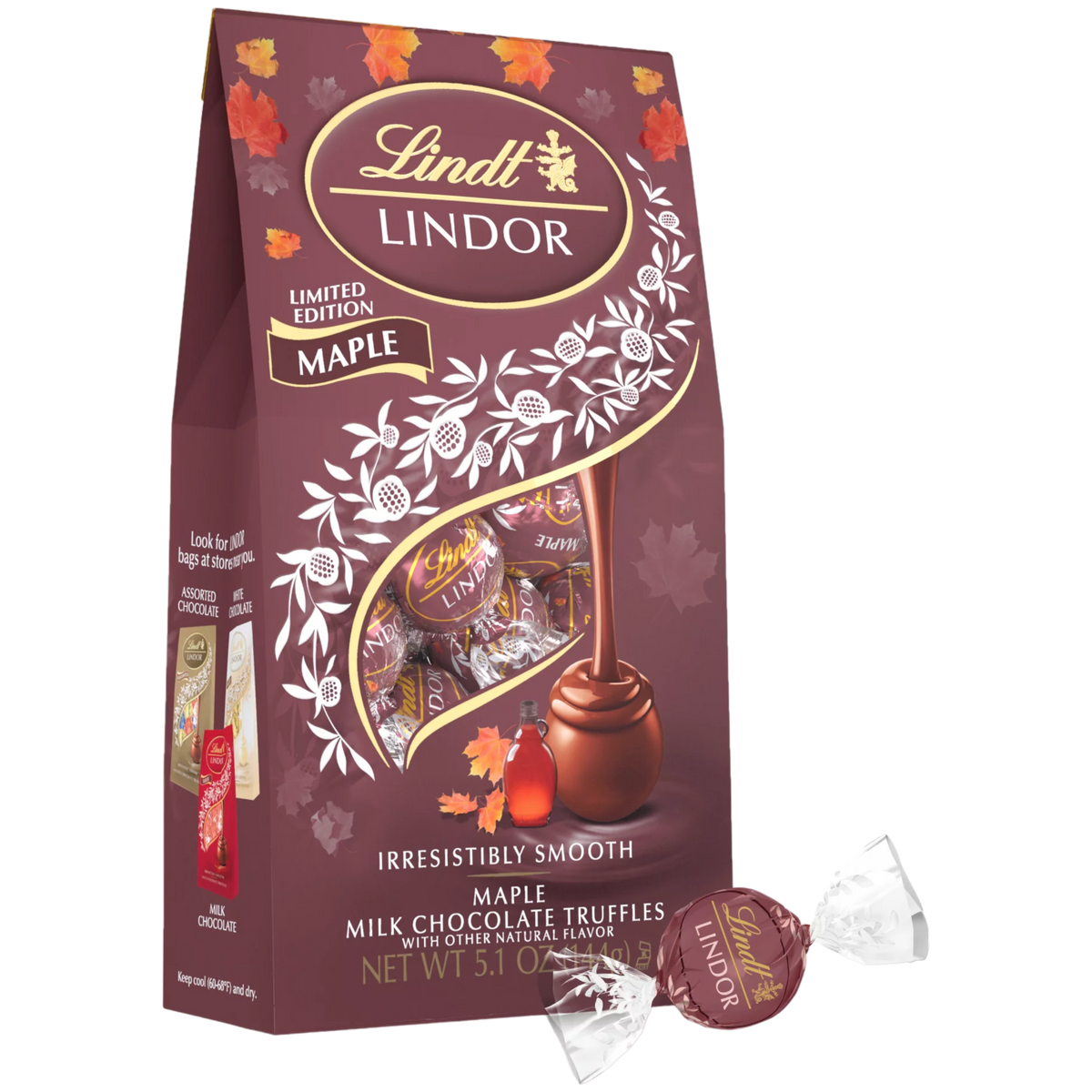 Lindt Lindor Maple Milk Chocolate Truffles Fall Limited Edition 5