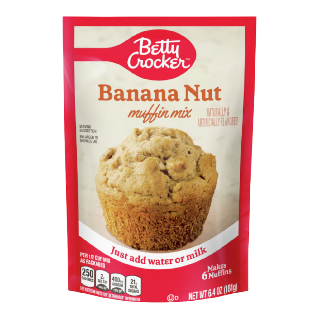 Betty Crocker Banana Nut Pouch Muffin Mix - 6.4oz (181g)