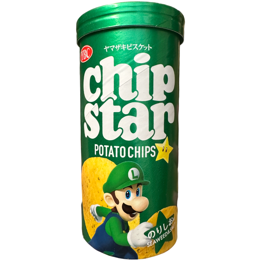 Chip Star Luigi (Super Mario) Salted Seaweed Flavour Potato Chips (Japan) - 1.58oz (45g)