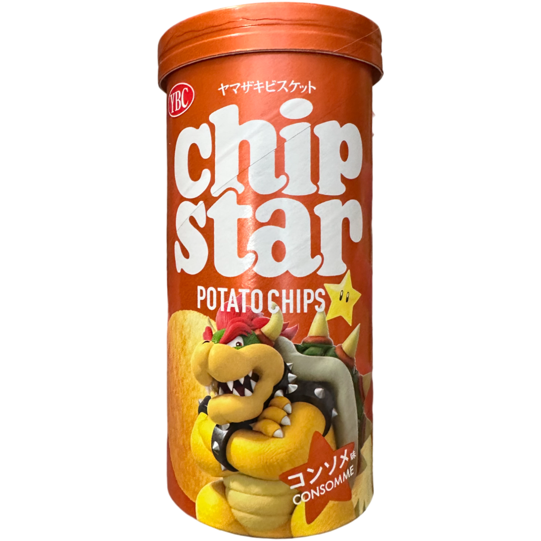 Chip Star Bowser (Super Mario) Consommé Flavour Potato Chips (Japan) Poppin Candy