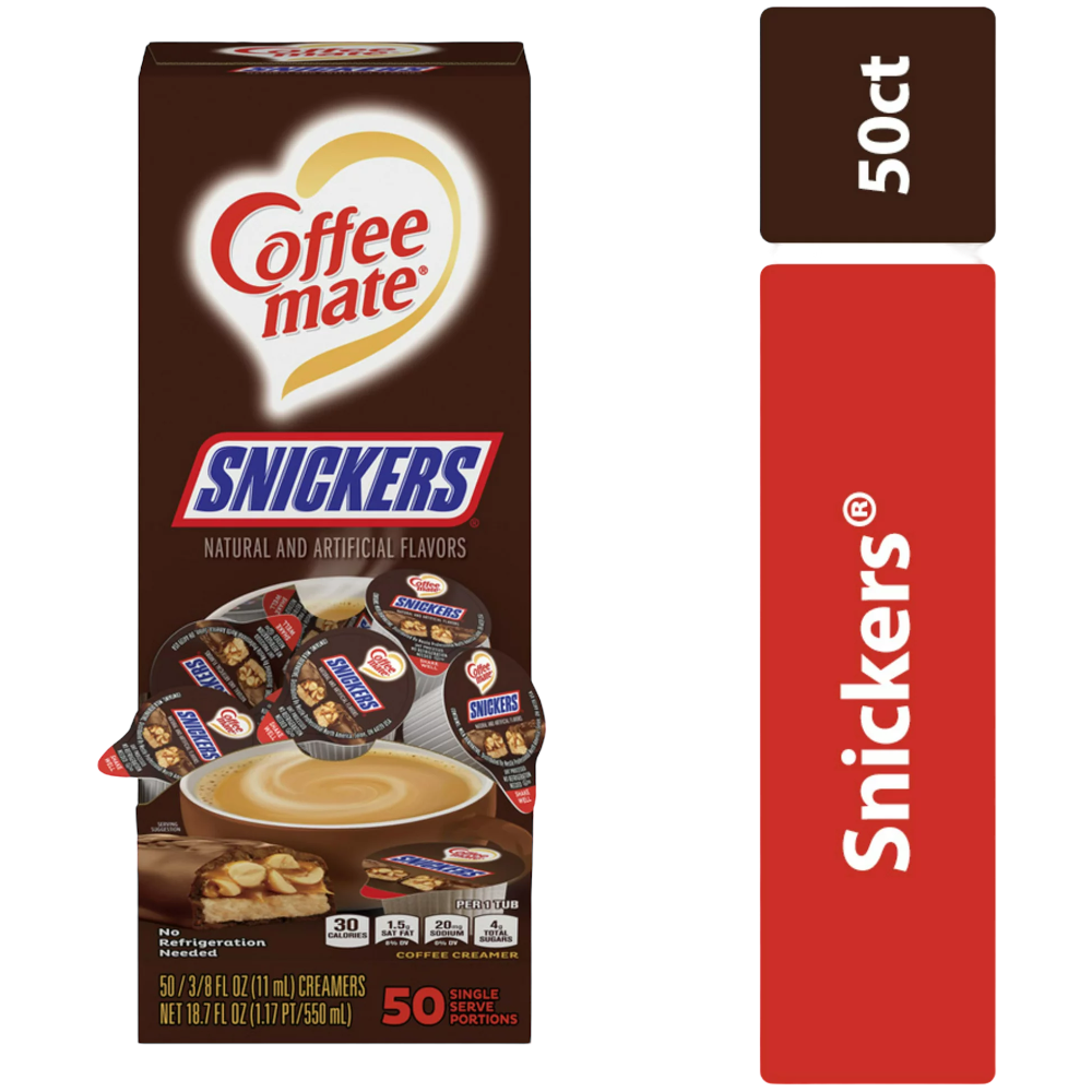 Coffee-Mate Snickers Flavour Liquid Creamer Single - 0.375fl.oz (11ml)