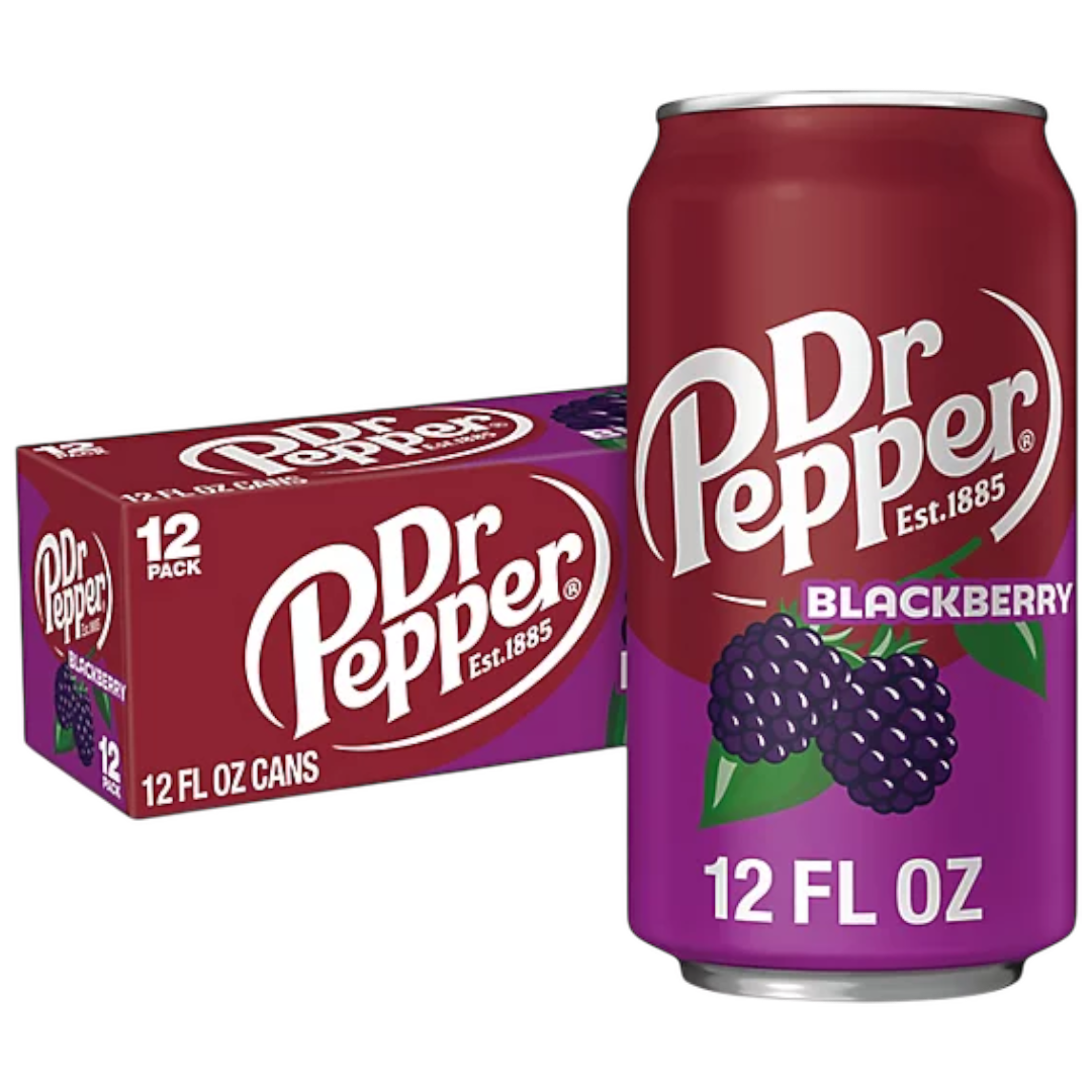 Dr Pepper Blackberry - 12fl.oz (355ml) – Poppin Candy