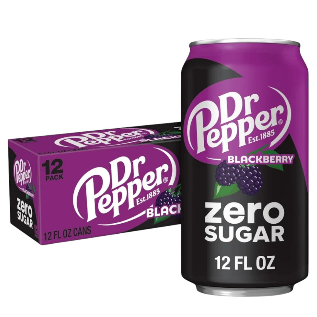 Dr Pepper Blackberry Zero Sugar - 12fl.oz (355ml)