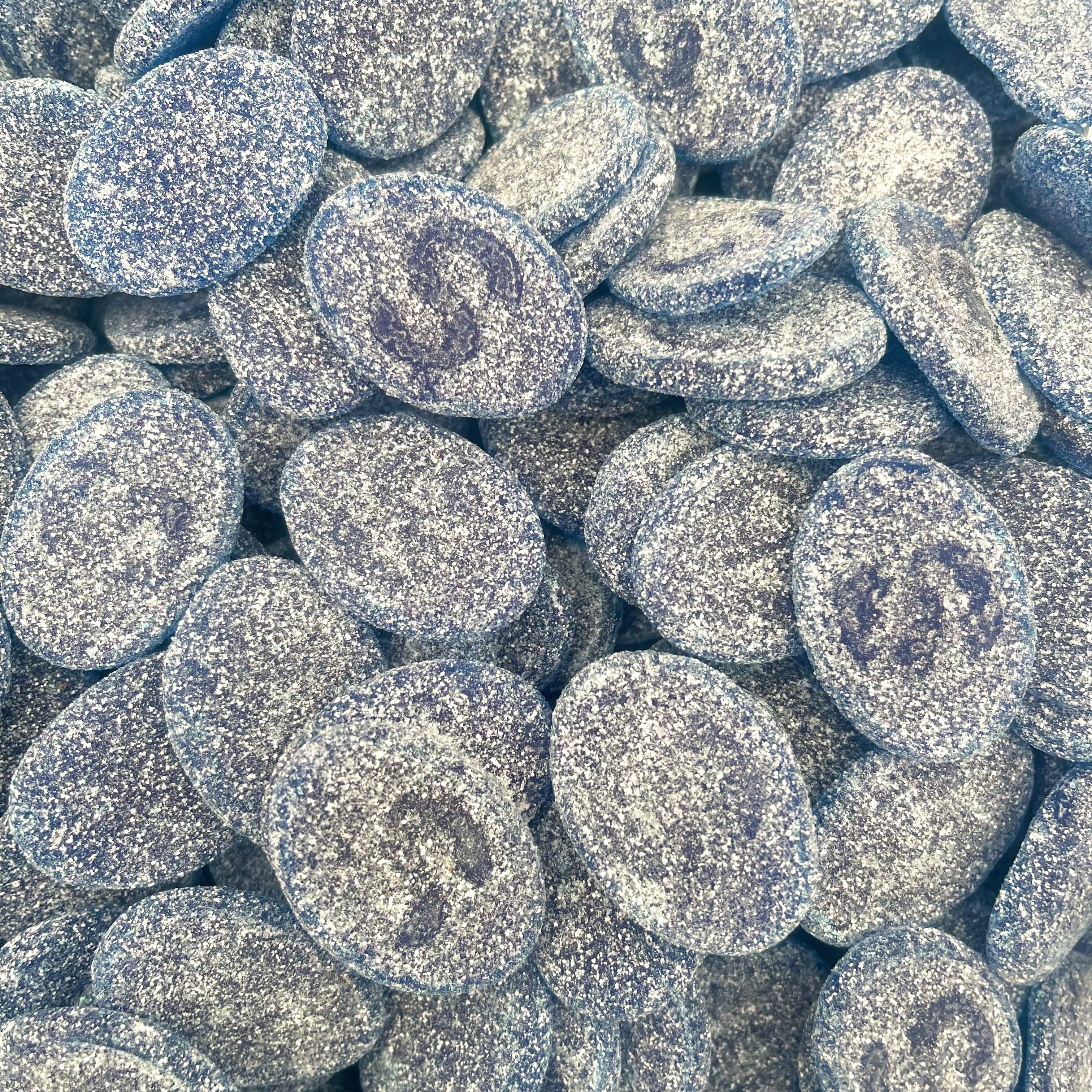 Sour Blue Raspberry Ovals