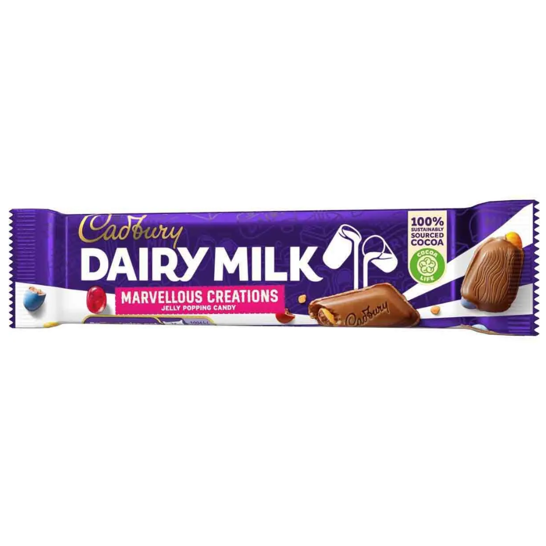 Cadbury Dairy Milk Marvellous Creations Jelly Popping Chocolate Bar - 1.65oz (47g)