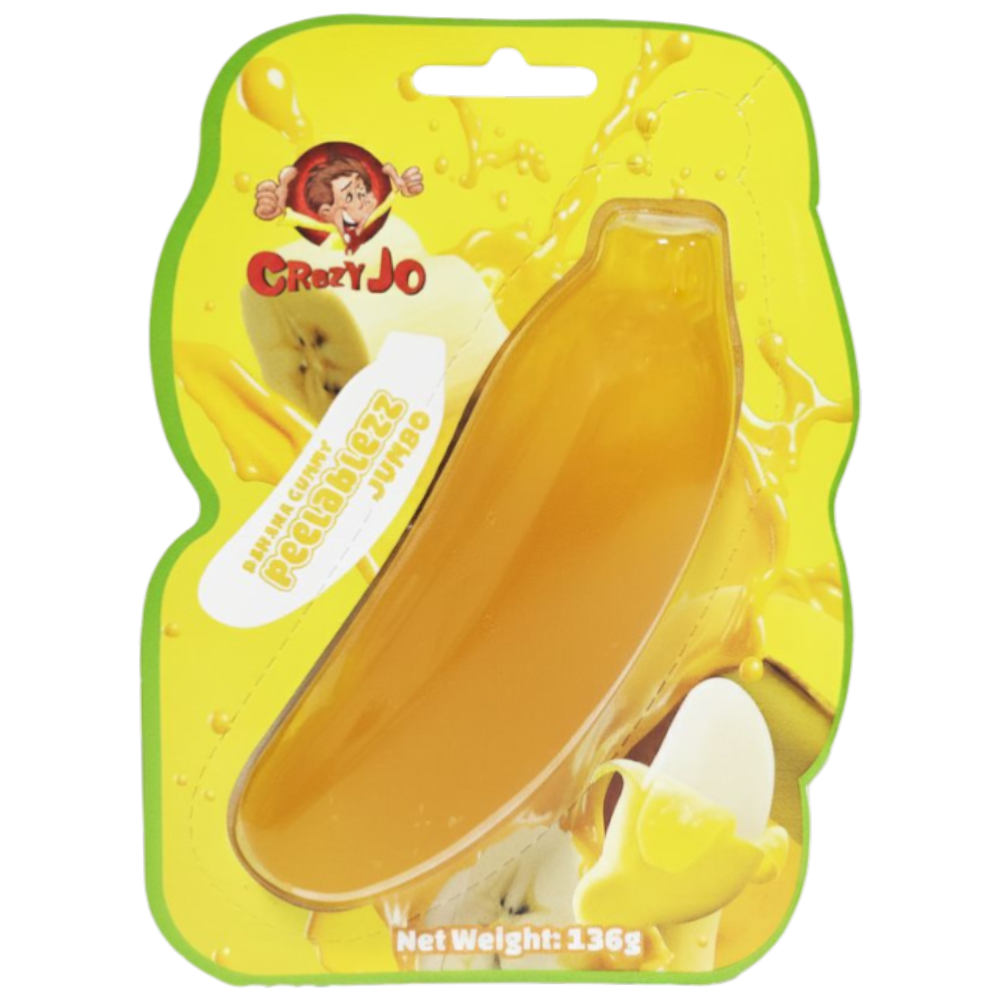 Peelablezz Giant Peelable Gummy Banana - 4.8oz (136g) – Poppin Candy