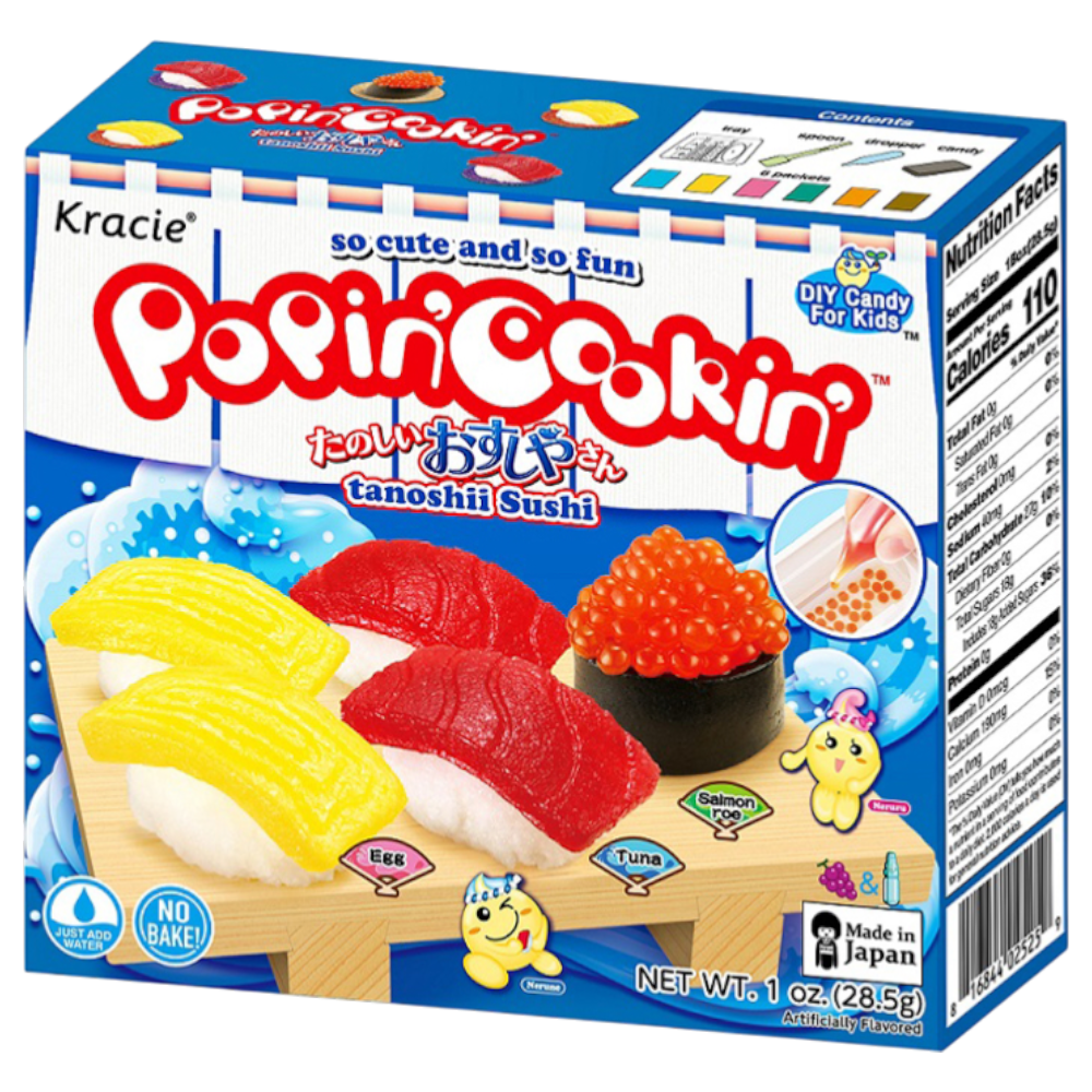 Kracie Popin' Cookin' Sushi Candy DIY Kit (Japan) - 1oz (28.5g)