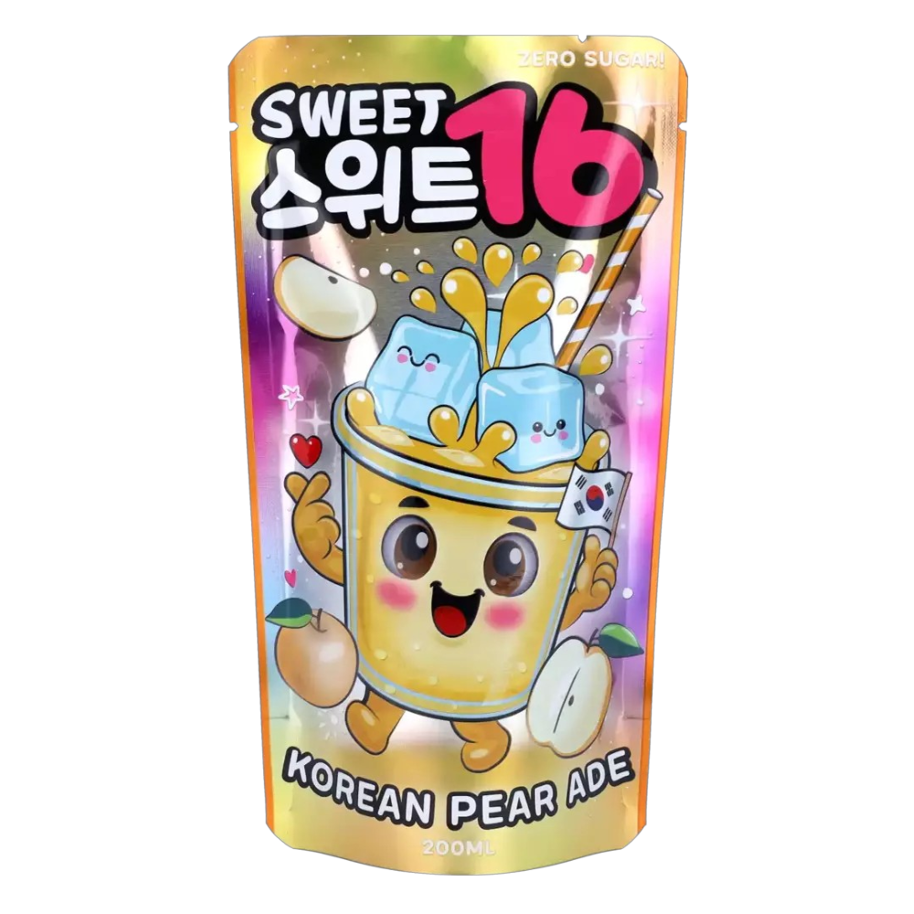 3RD GENERATION  SWEET 韓国　3期 Sweet 16 Korean Pear Ade - 7.4fl.oz (200ml) – Poppin Candy