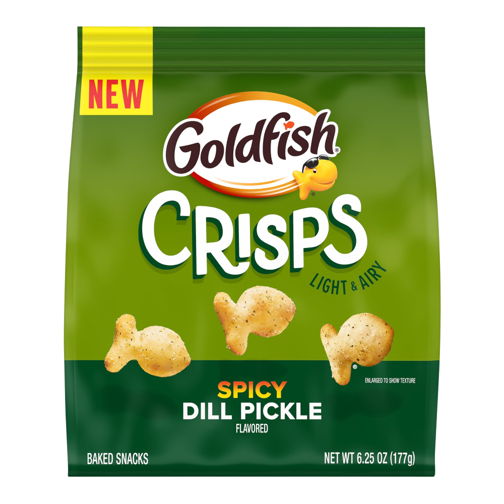 Goldfish Crisps Spicy Dill Pickle Flavour - 6.24oz (177g)