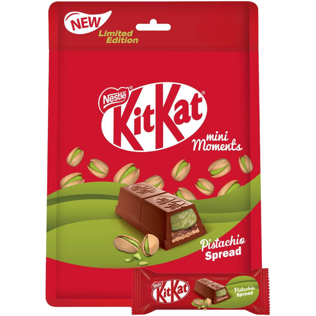 KitKat Mini Moments Pistachio Spread Share Bag Limited Edition (Dubai) - 3.6oz (100.8g)