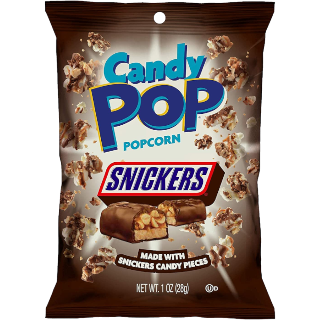 Candy Pop Snickers Popcorn - 1oz (28g) – Poppin Candy