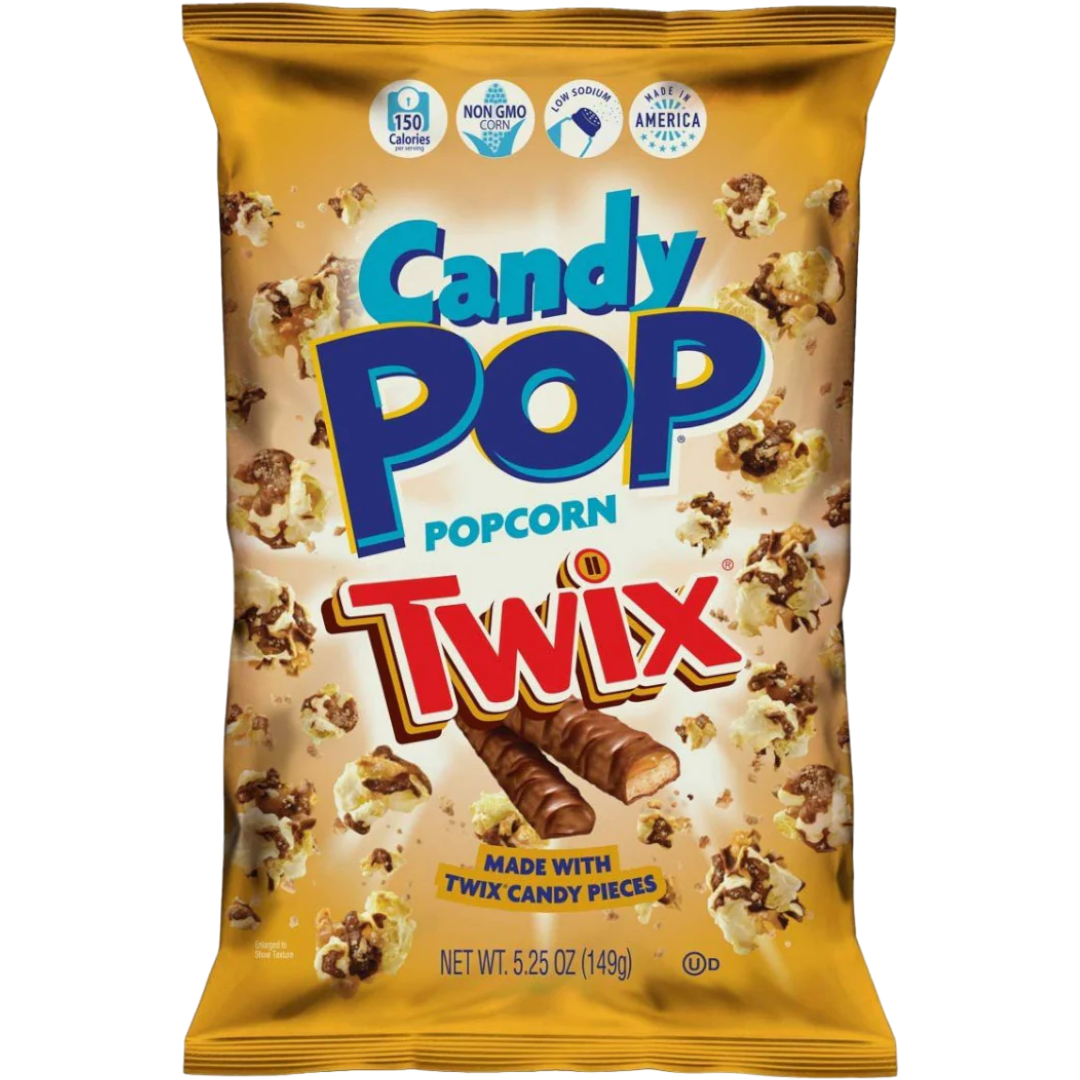 Candy Pop Twix Popcorn Share Bag - 5.25oz (149g) – Poppin Candy