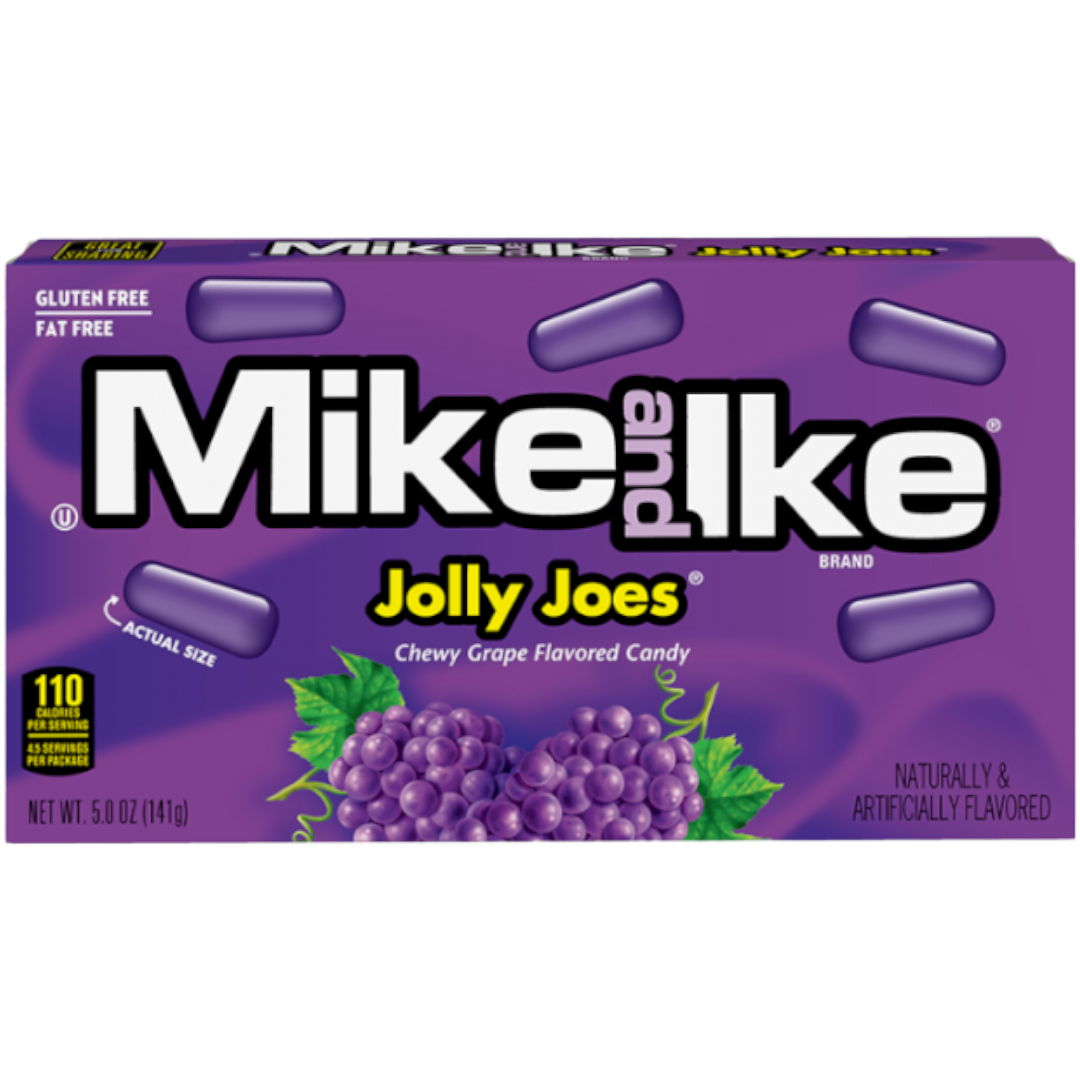 Mike & Ike Jolly Joes Grape Theatre Box - 4.25oz (120g)