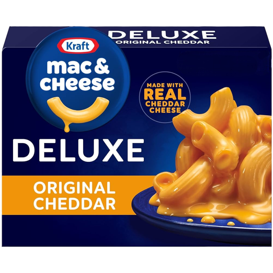 Kraft Deluxe Original Cheddar Mac & Cheese XL Box (4 Servings) - 14oz (397g)