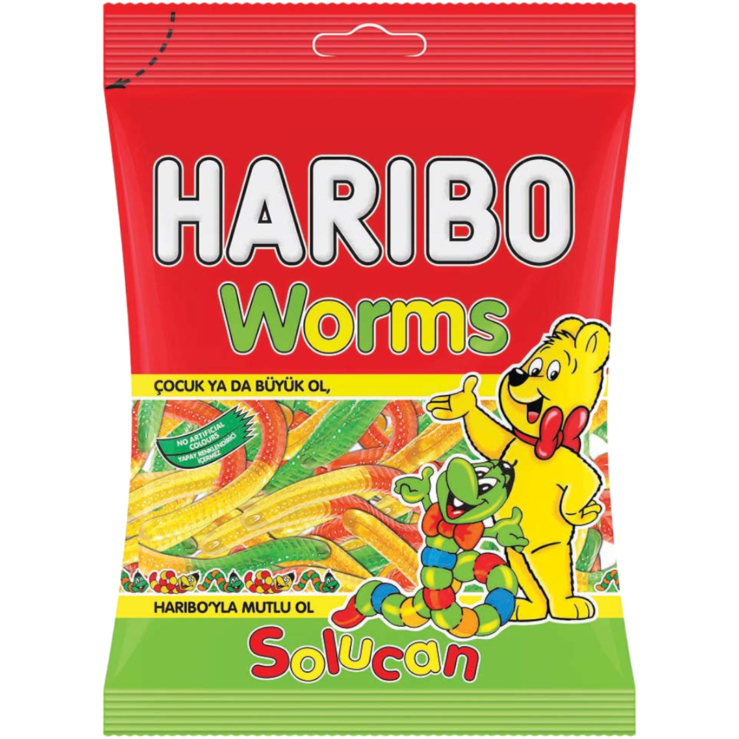 Haribo Worms - 2.8oz (80g)