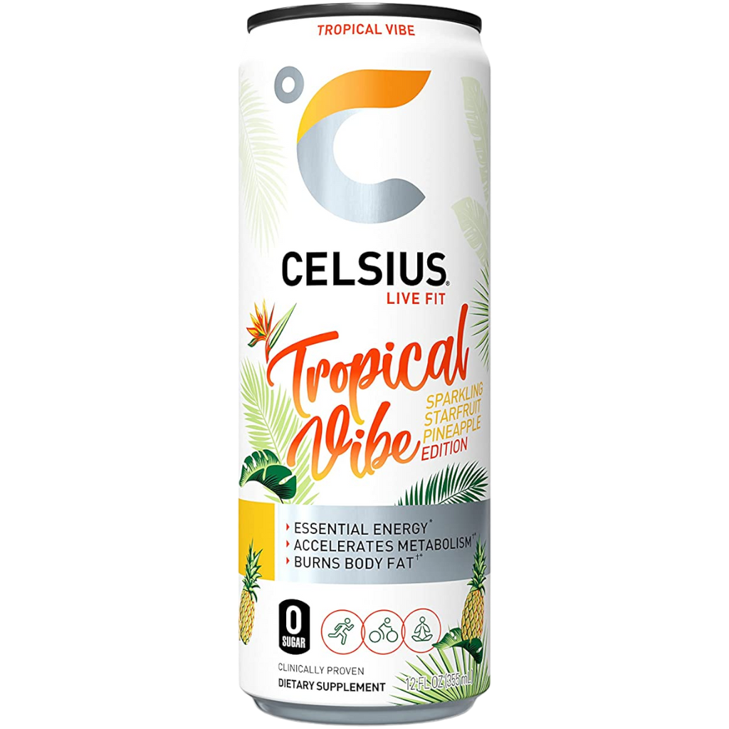 Celsius Tropical Vibe Sugar Free Energy Drink - 12fl.oz (355ml)