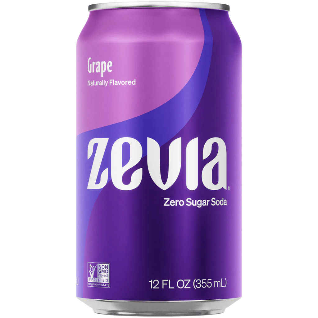 Zevia Grape Soda (Zero Sugar Zero Calories) - 12fl.oz (355ml)