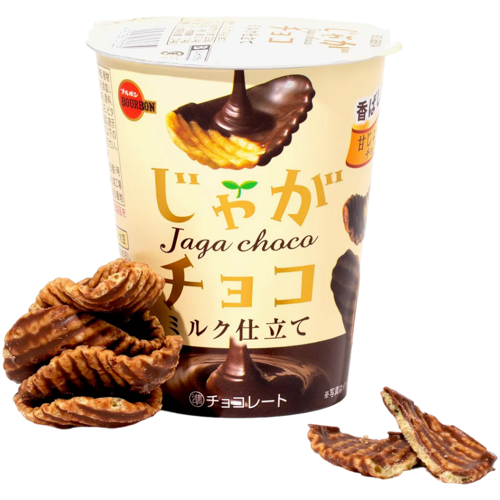 Bourbon Jaga Choco - Chocolate Coated Salted Chips (Japan) - 1.41oz (40g)