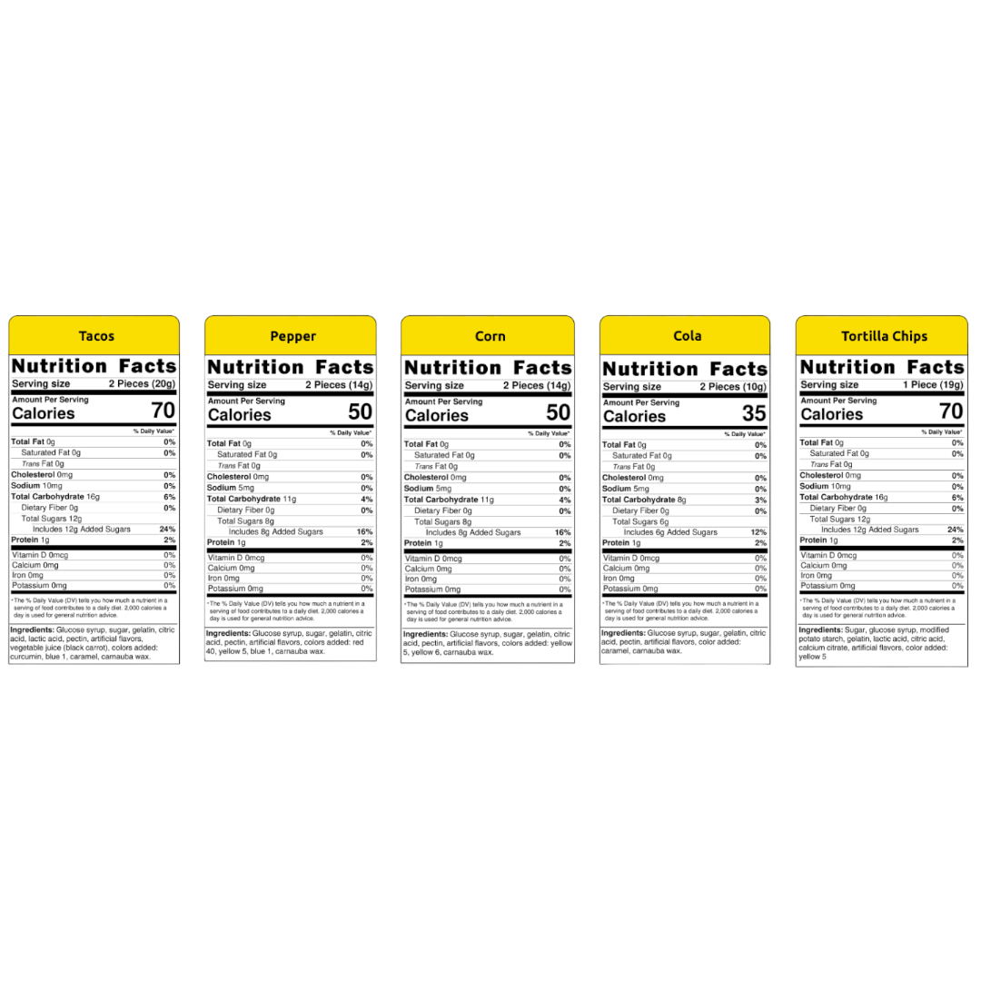 E-Frutti Gummi Taco Twosday Bag - 2.7oz (77g)