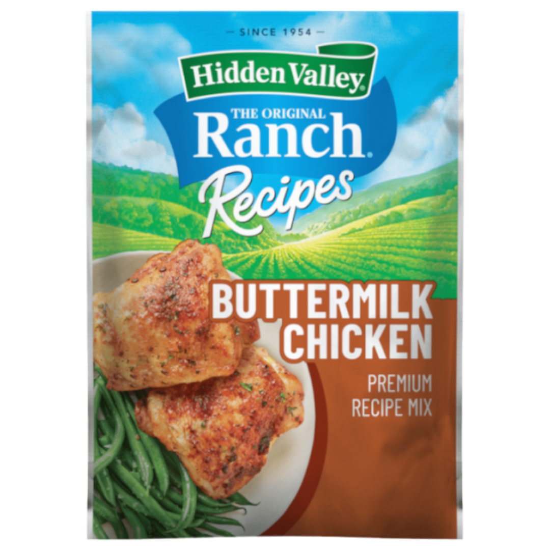 Hidden Valley Butter Milk Chicken Seasoning Mix Packet 1oz (28g) Poppin Candy
