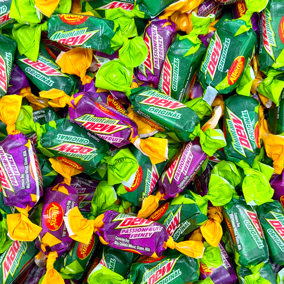 DEW七点セット Mountain Dew Sherbet-Filled Chews – Poppin Candy