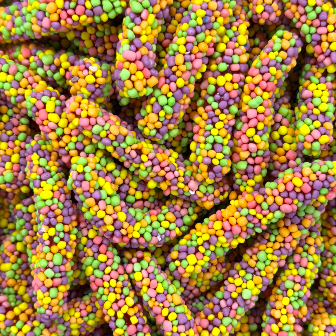 Rainbow Sour Bobbly Worms