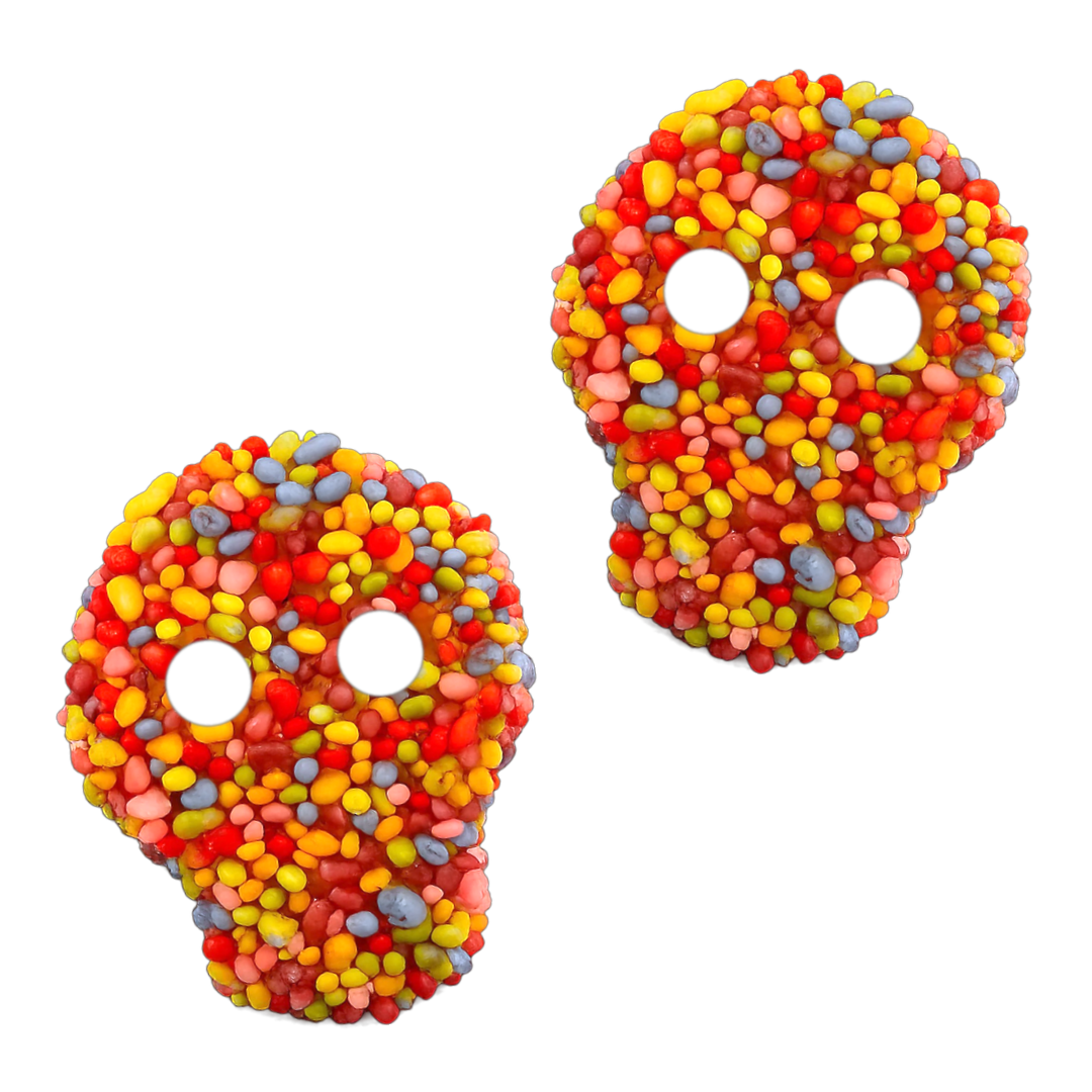 Sour Rainbow Sprinkle Swedish Skulls