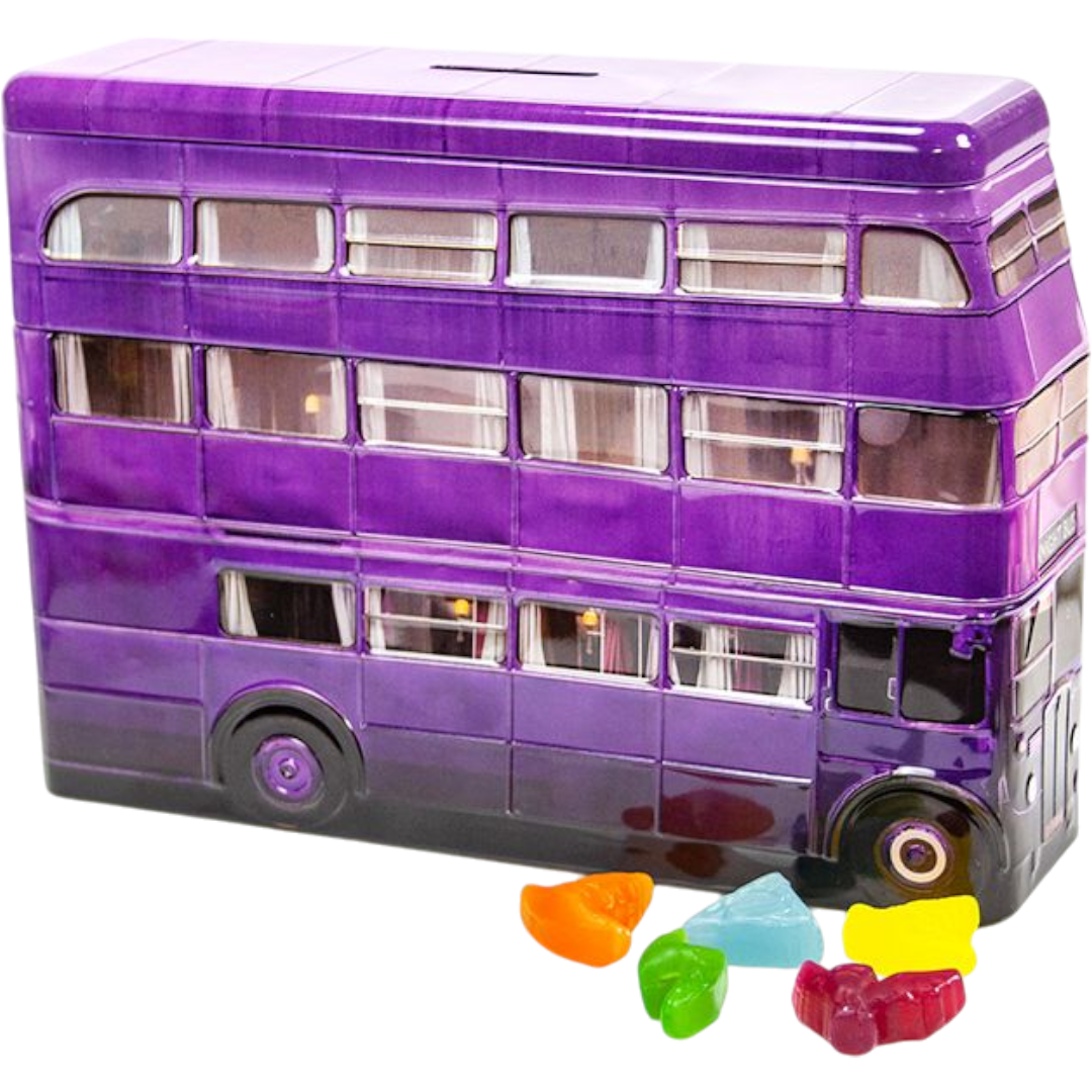 Harry Potter Knight Bus Money Tin w/ Chewy Candy - 3.95oz (112g)