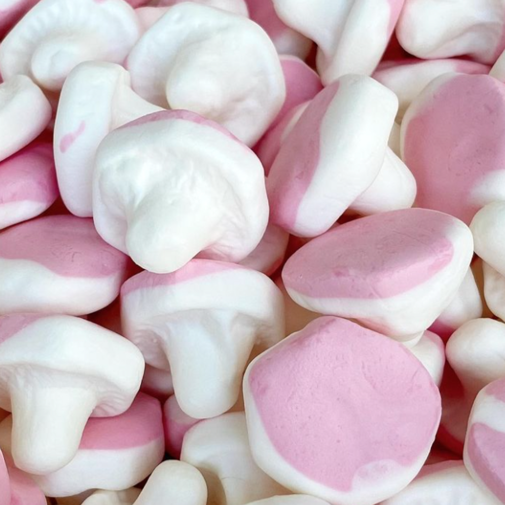 Pink & White Foam Mushrooms (Swedish)