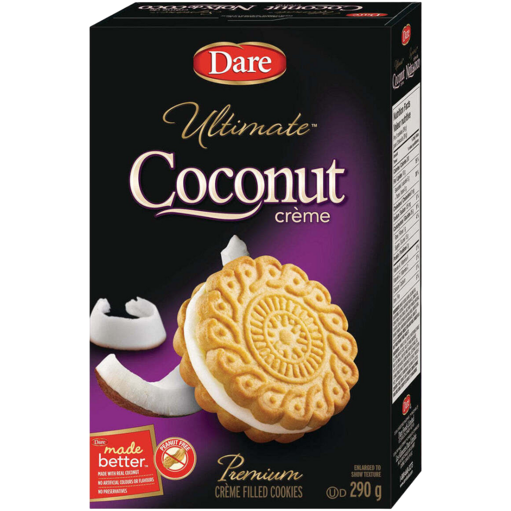 Dare Ultimate Coconut Crème Premium Cookies (Canada) - 10.2oz (290g)