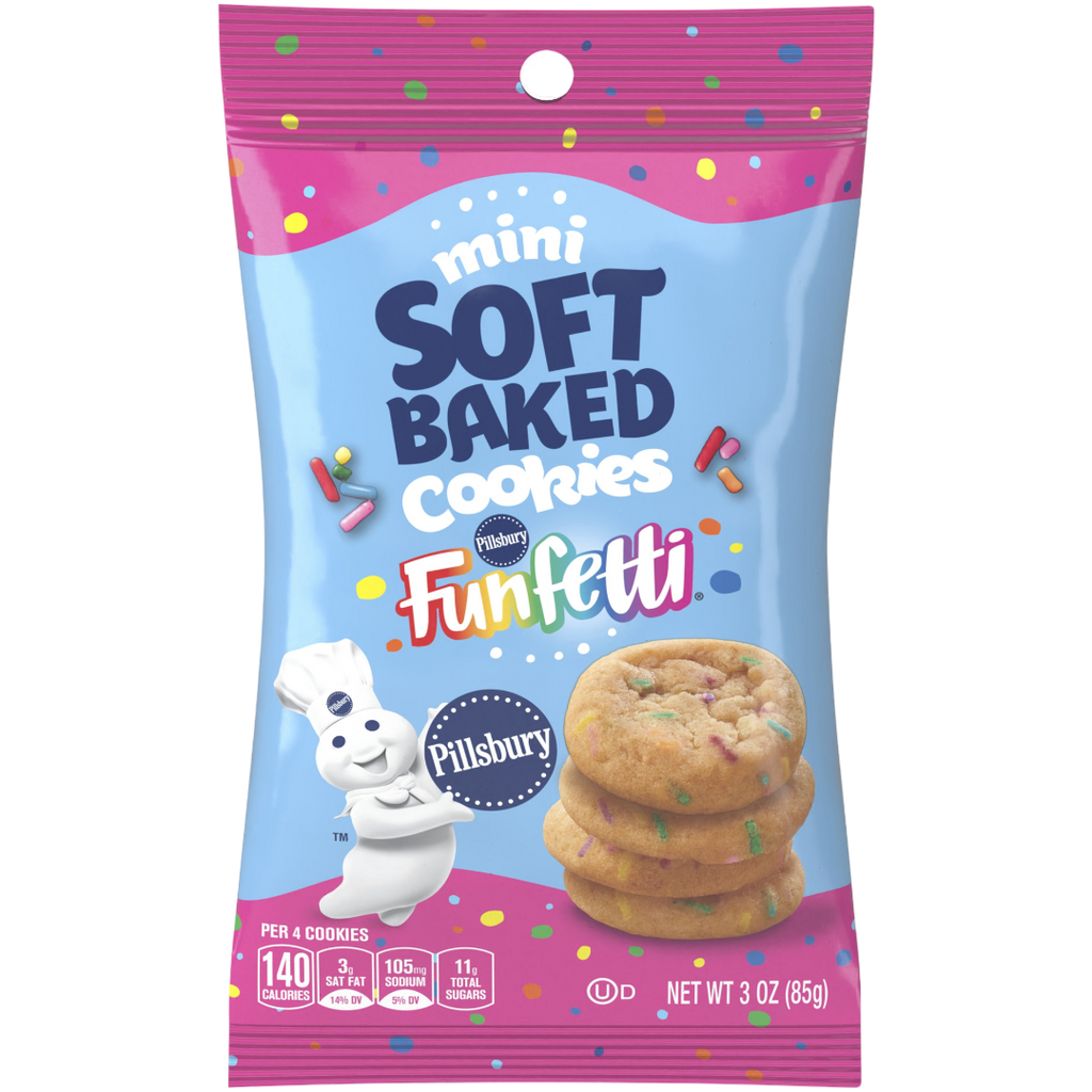 Pillsbury Funfetti Mini Soft Baked Cookies - 3oz (85g)