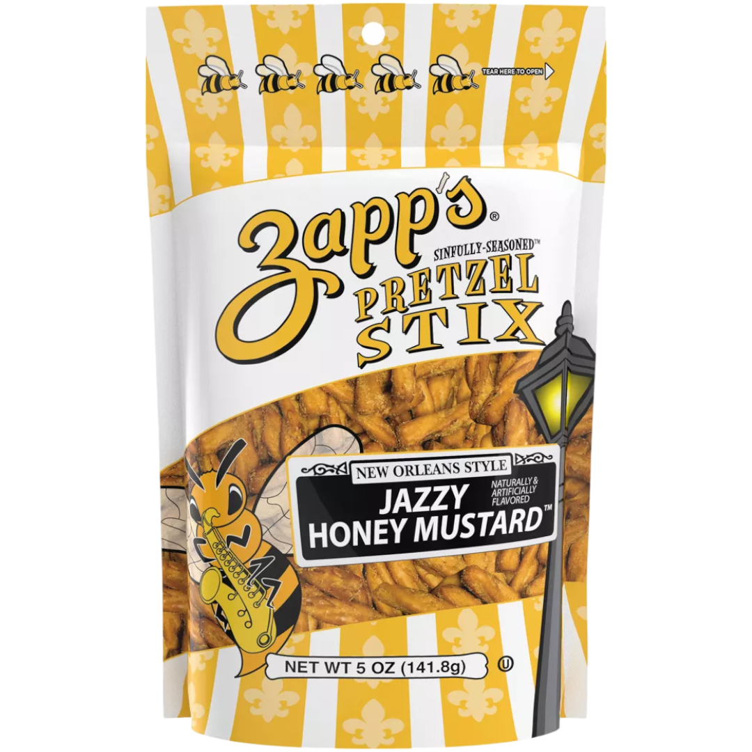 Zapp's New Orleans Style Jazzy Honey Mustard Pretzel Stix - 5oz (141.8g)
