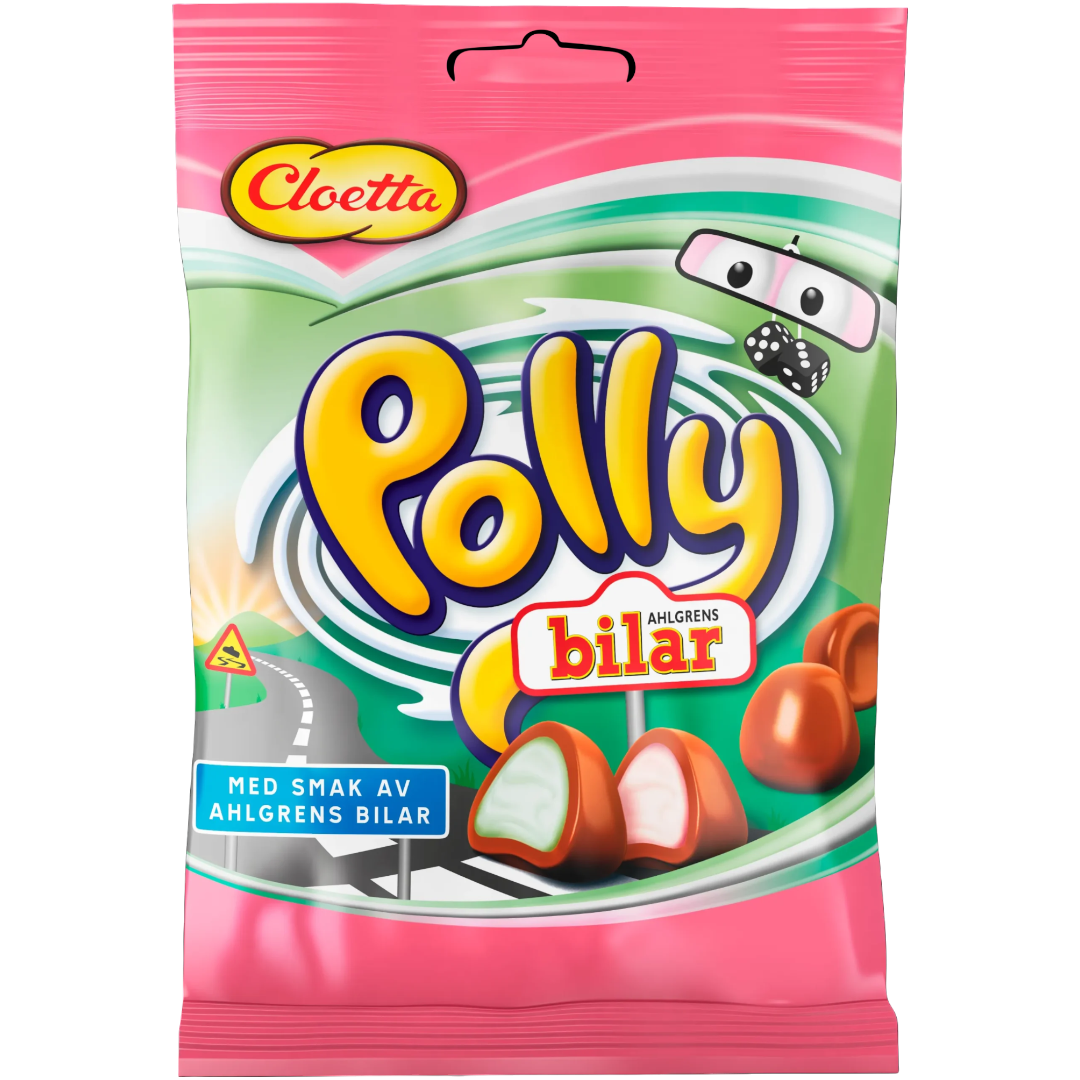 Cloetta Polly Bilar Swedish 353oz 100g Poppin Candy