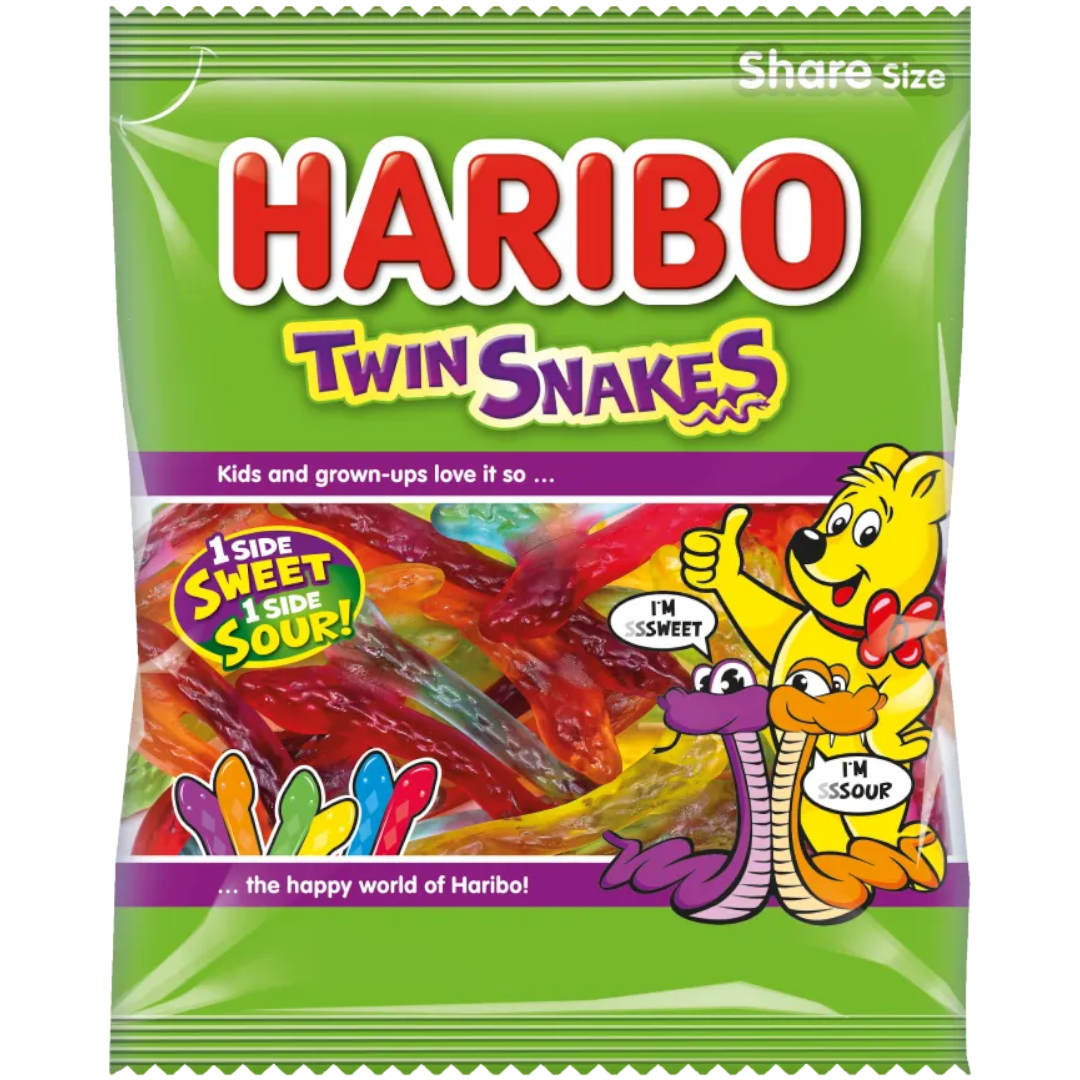 Haribo Twin Snakes Sweet & Sour - 5oz (142g)