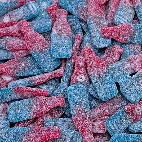 Sockerdricka (Sour Bubblegum Soda Bottles)