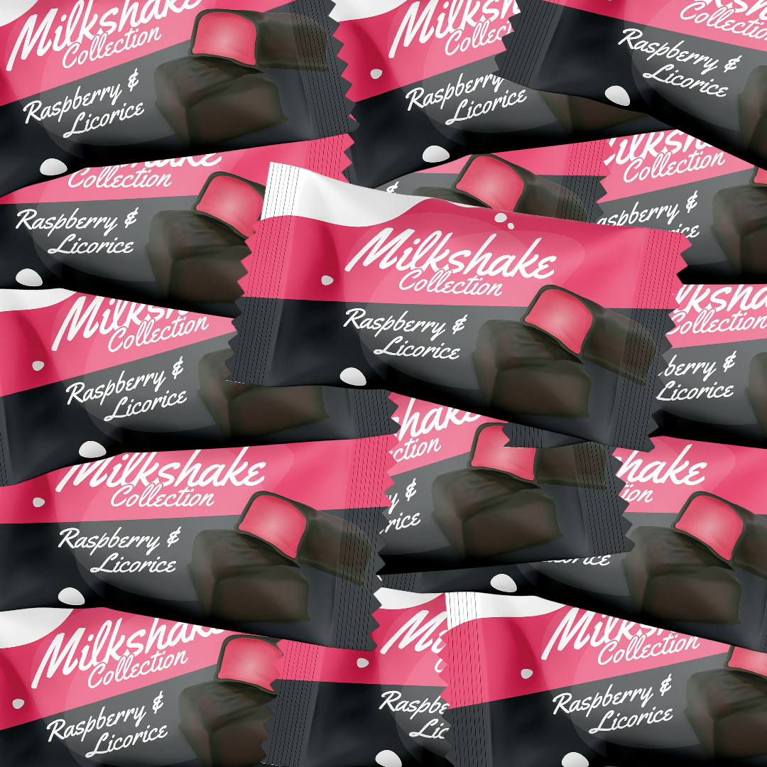 Raspberry & Liquorice Milkshake Bites