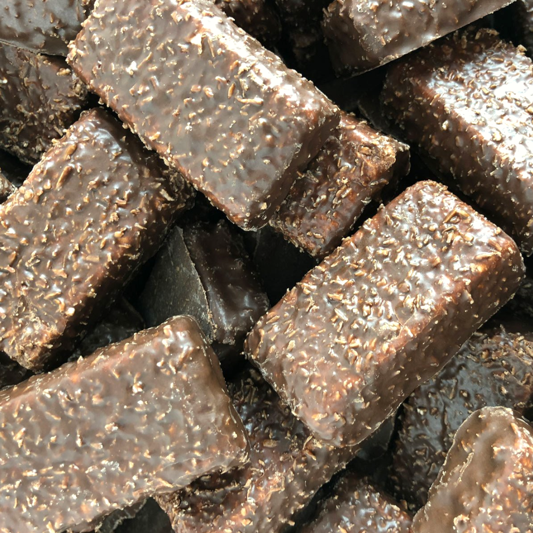 Ancienne Lards Trempe Coco (Chocolate-Coated Coconut Marshmallow Bricks)