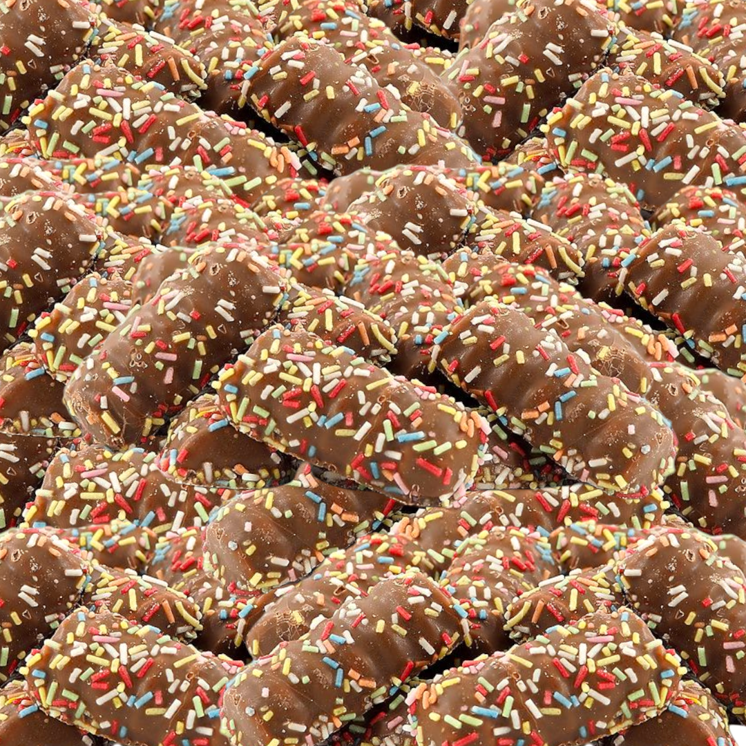 Jordgubbslimpor Choklad (Chocolate-Coated Strawberry Foam Loaves)