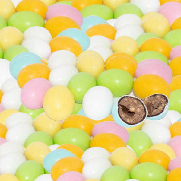 Ovetti Con Crema Alla Nocciola E Croccanti Cereali (Crispy Hazelnut Cream Bird Eggs)