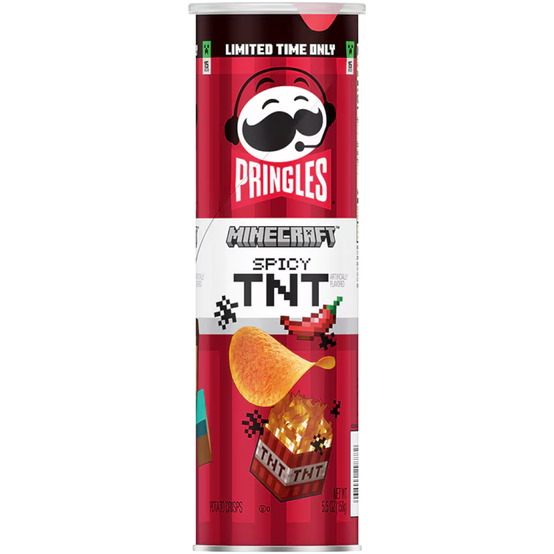 poppinAladdinＸ2plus Pringles Minecraft Spicy TNT (Limited Edition) - 5.5oz (158g